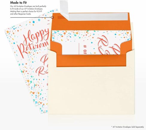 LUXPaper A2 Invitation Envelopes | 4 3/8" x 5 3/4" | Clear Translucent | 30lb. Text | 50 Qty in Saudi Arabia