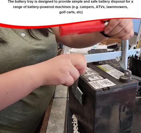 Battery Carrier, Adjustable from 5" to 7" Automotive Battery Lifter with Rubber Pads, Heavy Duty Vehicle Rack Gripper for Lifting and Carrying Top Post or Side Post Batteries in Saudi Arabia
