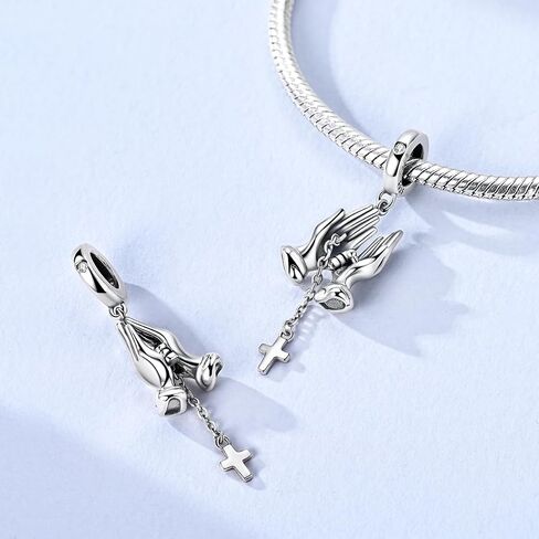 سحر S925 STERLING SILVER FIT لسوار باندورا هدية مجوهرات حبة القلادة الأصلية لها in Kuwait
