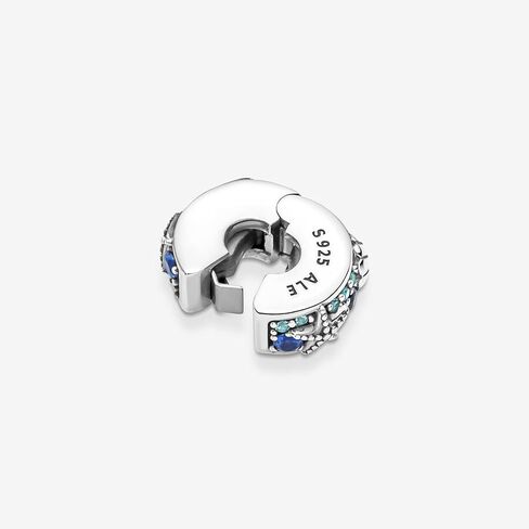 Pandora Tropical Starffish & Shell Clip Charm - سحر سوار لحظات Pandora لحظات - مجوهرات النساء المذهلة - هدية للنساء - مصنوعة من الفضة الإسترليني والكريستال من صنع الإنسان - مع صندوق هدايا in Saudi Arabia
