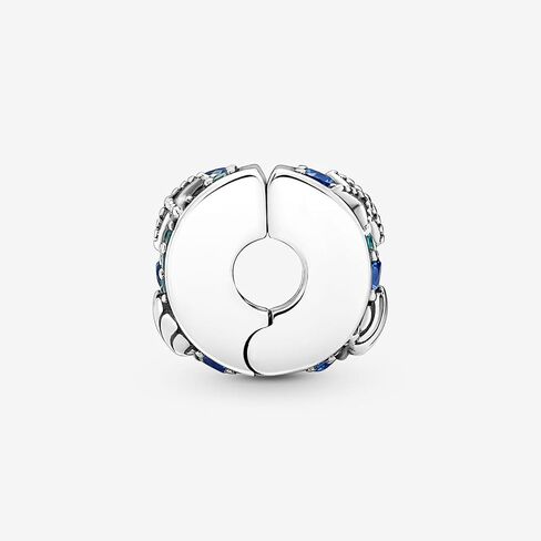 Pandora Tropical Starffish & Shell Clip Charm - سحر سوار لحظات Pandora لحظات - مجوهرات النساء المذهلة - هدية للنساء - مصنوعة من الفضة الإسترليني والكريستال من صنع الإنسان - مع صندوق هدايا in Saudi Arabia