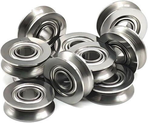 2PCS الفولاذ المقاوم للصدأ SV3-14ZZ RWINGER 3x14x4 مم دليل السكك الحديدية بكرة V تحمل SV3-14 SV3-14Z in Kuwait