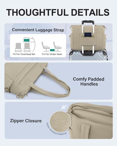 Tote Bag for Women Puffer Work Tote with 15.6 Inch Laptop Compartment and Cup Holder Shoulder Bag Handbag with Zipper in Saudi Arabia