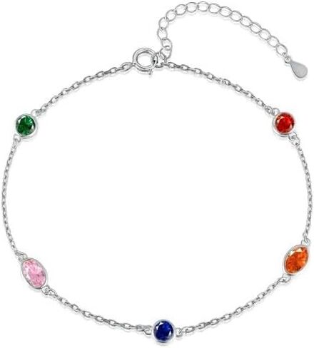 S925 Sterling Silver Chakra Heart Anklet – Adjustable Yoga Spiritual Jewelry for Women, Healing Energy Ankle Bracelet in Saudi Arabia