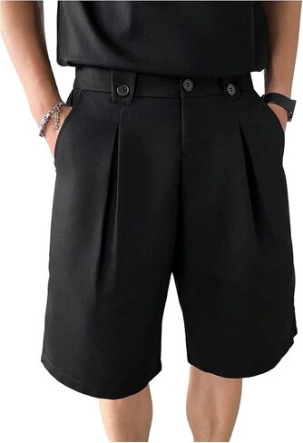 GORGLITTER Men's Flat Front Dress Shorts Pleated Golf Wide Leg Shorts Summer Beach Vacation Outfit in Saudi Arabia