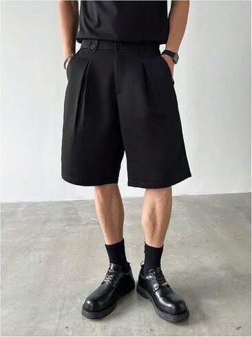 GORGLITTER Men's Flat Front Dress Shorts Pleated Golf Wide Leg Shorts Summer Beach Vacation Outfit in Saudi Arabia