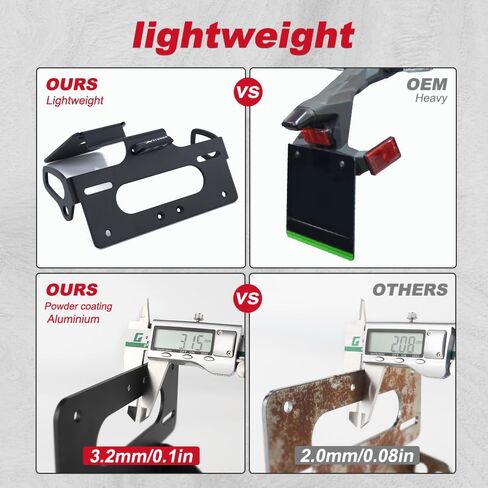 Xitomer Motorcycle Fender Eliminator Compatible with Z900 2025 Z900SE 2025 License Plate Holder with License Plate Light, Compatible with OEM/Stock Turn Signal M10 in Saudi Arabia