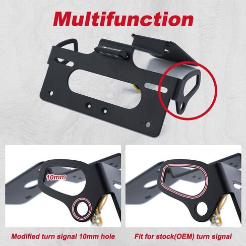 Xitomer Motorcycle Fender Eliminator Compatible with Z900 2025 Z900SE 2025 License Plate Holder with License Plate Light, Compatible with OEM/Stock Turn Signal M10 in Saudi Arabia