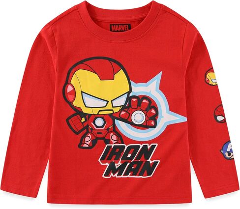 Marvel Avengers Boys 3 Pack Long Sleeve Shirt for Toddler and Big Kids in Saudi Arabia