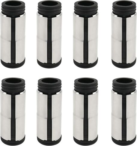 8pcs شرارة قابس حماية أنبوب متوافق مع 2002-2010 BMW X5 E53 545i E60 550i E60 645CI E64 650i E64 745i 745li 750i 750li 760i 760li e65 e66 replaces 11127570219 in Kuwait