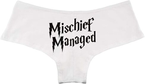 Decal Serpent Mischief Managed Women's Boyshort Underwear Panties in Saudi Arabia
