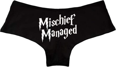 Decal Serpent Mischief Managed Women's Boyshort Underwear Panties in Saudi Arabia