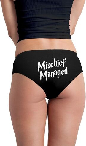 Decal Serpent Mischief Managed Women's Boyshort Underwear Panties in Saudi Arabia