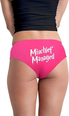 Decal Serpent Mischief Managed Women's Boyshort Underwear Panties in Saudi Arabia