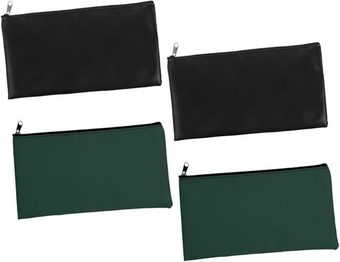 ARTIBETTER 4pcs Soft PU Leather Cash Pouches with Zipper Capacity Receipt Holders for Coins Cash Cards Fashionable Organizer in Saudi Arabia
