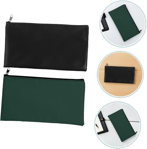 ARTIBETTER 4pcs Soft PU Leather Cash Pouches with Zipper Capacity Receipt Holders for Coins Cash Cards Fashionable Organizer in Saudi Arabia
