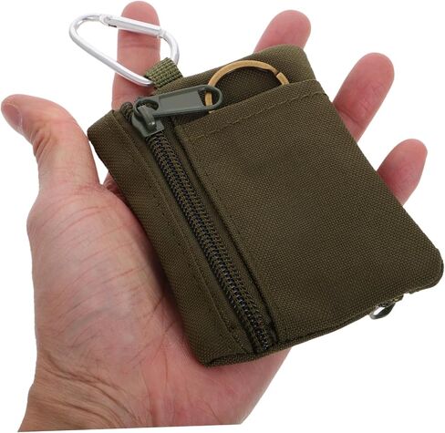 Gatuida Mini Keychain Pouch Organizer for Outdoor Activities Versatile Zipper Storage Bag for Keys Coins Accessories Durable Design for Hiking Travel in Saudi Arabia