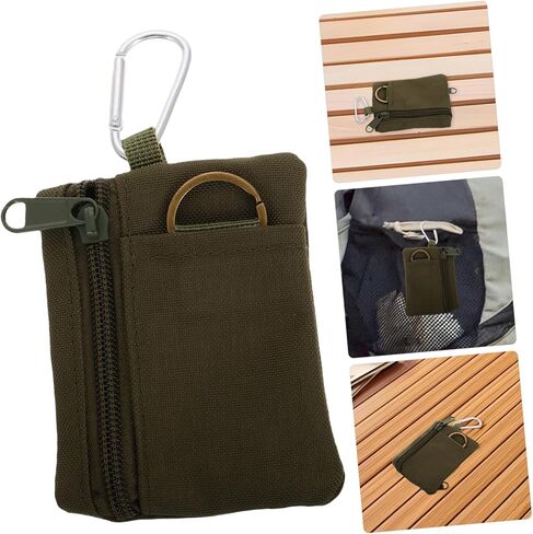 Gatuida Mini Keychain Pouch Organizer for Outdoor Activities Versatile Zipper Storage Bag for Keys Coins Accessories Durable Design for Hiking Travel in Saudi Arabia