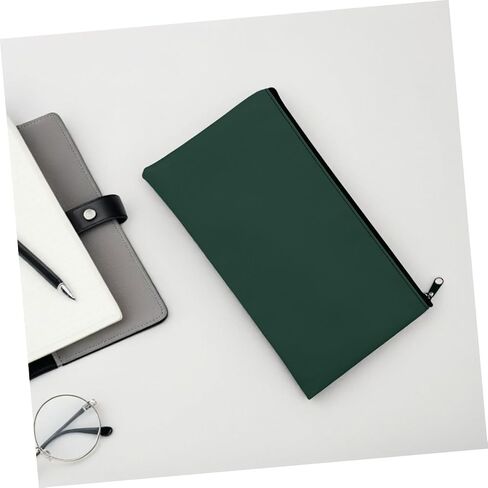 STOBOK 4pcs PU Leather Money Pouch Stylish Zippered Receipt Organizer for Coins Cash Wallet for Business Everyday Use in Saudi Arabia