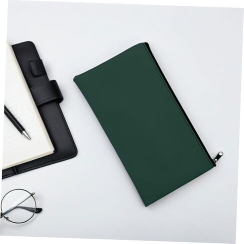 STOBOK 4pcs PU Leather Money Pouch Stylish Zippered Receipt Organizer for Coins Cash Wallet for Business Everyday Use in Saudi Arabia