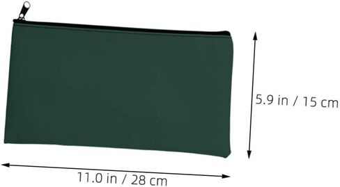 STOBOK 4pcs PU Leather Money Pouch Stylish Zippered Receipt Organizer for Coins Cash Wallet for Business Everyday Use in Saudi Arabia