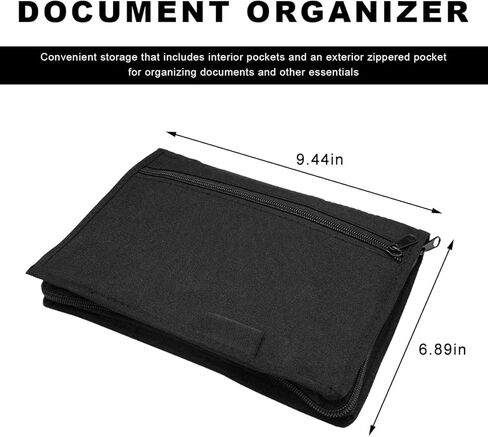 Car Registration Insurance Holder, Multipurpose Glove Box Organizer Car Manual Holder Zippered Case, Vehicle Document Organizer for Essential Gadgets, Driver License, Cards in Kuwait