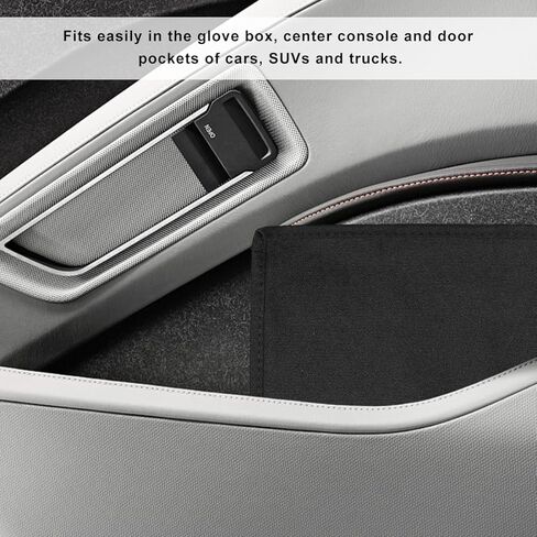 Car Registration Insurance Holder, Multipurpose Glove Box Organizer Car Manual Holder Zippered Case, Vehicle Document Organizer for Essential Gadgets, Driver License, Cards in Kuwait