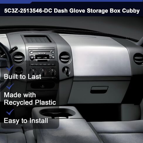 5C3Z2513546DA Dash Glove Storage Box Cubby Fit for Ford F-250 F-350 F-450 F-550 Super Duty 2005 2006 2007 Storage Compartment Gray in Kuwait