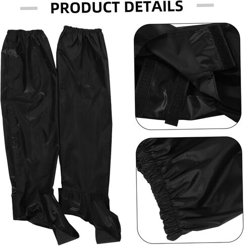 1pair Outdoor Rain Pants for Motorcycle Riding Unisex Rain Gear Boot Covers Lightweight for Men and Women for Hiking and Outdoor Activities in Saudi Arabia