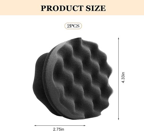 2PCS Car Tyre Dressing Applicator Vals ، Hex Grip Grip Flish Finishing Wash Wash ، Whed Oper Wheel Defints ، Universal for SUV ، Truck ، RV (Red) in Kuwait