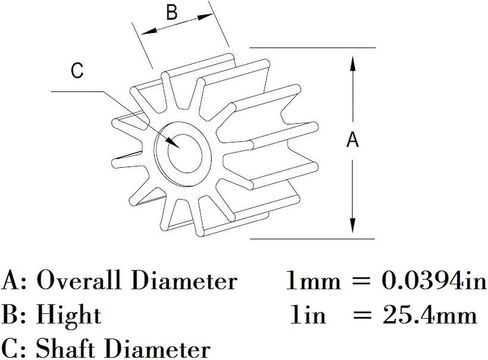 19210-ZV4-013 Water Pump Impeller Compatible with Honda DF 9.9HP 15HP, fit Sierra 18-3246 CEF 500328 in Saudi Arabia