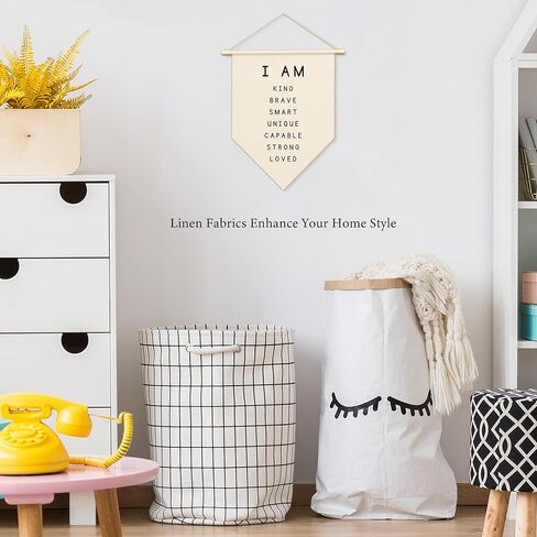 HEISHAPPY I Am Kind Positive Affirmations Wall Art for Kids,Inspirational Classroom playroom Decor,I Am Strong Smart Brave Loved Nursery Banner,Bedroom Hanging Sign,Motivational School Wall Decor-06 in Saudi Arabia