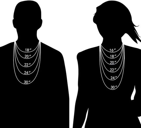 14K Yellow/White Gold Solid Box Chain Necklace Link for Women and Men Jewelry Gift, Width 0.75mm-1.35mm, Length 16-24inch in Kuwait