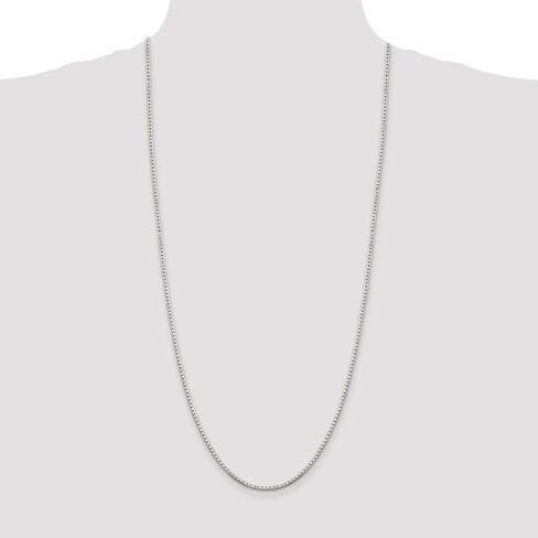 القوس الأسود 2mm sterling الفضة الماس قطع القلادة الصلبة الصلبة. in Saudi Arabia