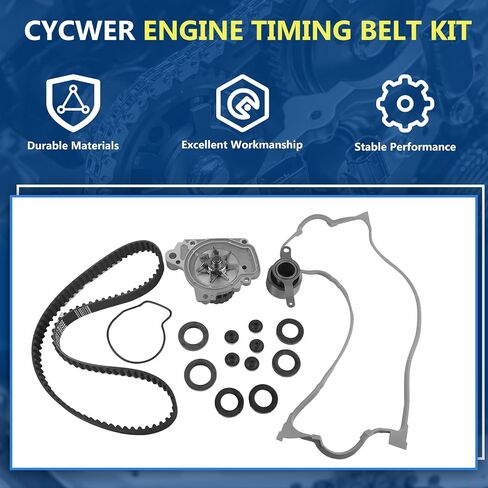 14400-P28-004 Timing Belt Water Pump Kit Fits for 1996-2000 Civic 1.6L, Fits for 1996-1997 Civic del Sol 1.6L, Replace OE 14400-P28-004 14520-P2A-305 19200-P2A-A01 in Saudi Arabia