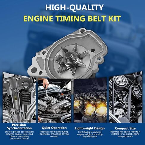14400-P28-004 Timing Belt Water Pump Kit Fits for 1996-2000 Civic 1.6L, Fits for 1996-1997 Civic del Sol 1.6L, Replace OE 14400-P28-004 14520-P2A-305 19200-P2A-A01 in Saudi Arabia