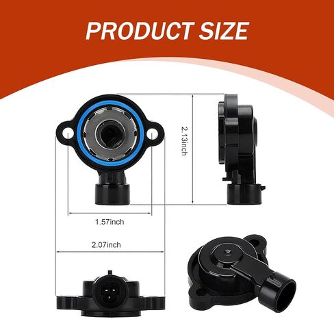 Idle Air Control Valve, Throttle Position Sensor Replacement 17113625 17113598, High Temperature Resistant Quick Response Modification Parts, Compatible with Buick Chevrolet (Silver & Black) in Saudi Arabia