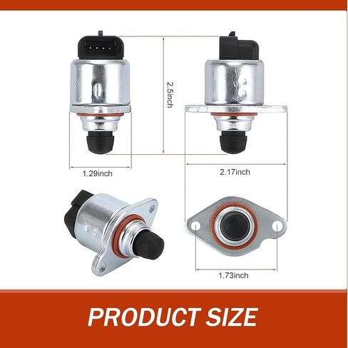 Idle Air Control Valve, Throttle Position Sensor Replacement 17113625 17113598, High Temperature Resistant Quick Response Modification Parts, Compatible with Buick Chevrolet (Silver & Black) in Saudi Arabia