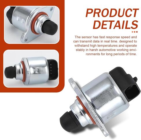 Idle Air Control Valve, Throttle Position Sensor Replacement 17113625 17113598, High Temperature Resistant Quick Response Modification Parts, Compatible with Buick Chevrolet (Silver & Black) in Saudi Arabia