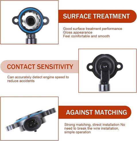 Idle Air Control Valve, Throttle Position Sensor Replacement 17113625 17113598, High Temperature Resistant Quick Response Modification Parts, Compatible with Buick Chevrolet (Silver & Black) in Saudi Arabia