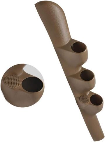 Glowshift Tan Triple Pillar Gauge Pod متوافق مع Dodge Ram Cummins 1500 2500 3500 1998-2002 - A -Pillar Speaker Cutout - Color Factory Mounts - Mounts (3) 2-1/16 "(52 مم) مقاييس in Saudi Arabia