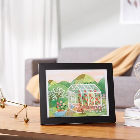 Amazon Basics Wood Document Rectangular Frame, 11" x 8.5", Black in Saudi Arabia