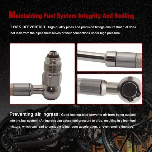 خطوط حقن الوقود متوافقة مع Harley-Davidson Electra Glide ، Road King 1996-1999 ، استبدال HDFL005 ، HDFL-005 in Kuwait