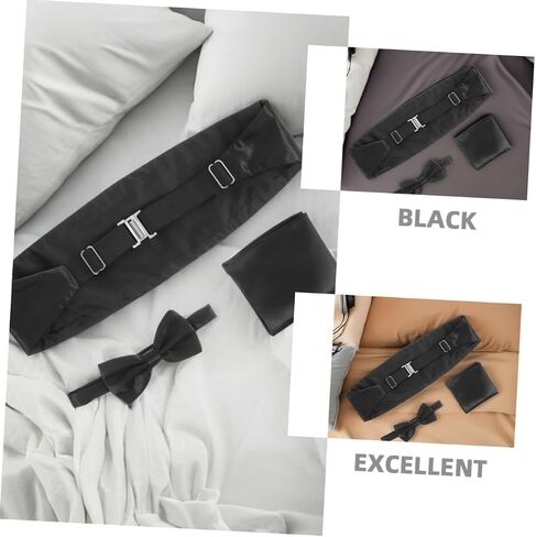 Gatuida 6pcs أنيقة Tuxedo Cummerbund Bow Tie Tie Pocket Clanskerchief لحفلات الزفاف الأحداث الرسمية التجمعات التجارية in Saudi Arabia