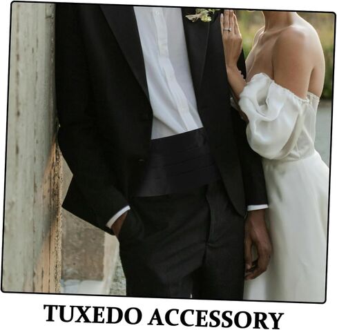 VALICLUD 3pcs Stylish Cummerbund: Adjustable Waistband For Tuxedo - Tea Party Men Suit Cummerbund Accessory - Waistband Accessory in Saudi Arabia