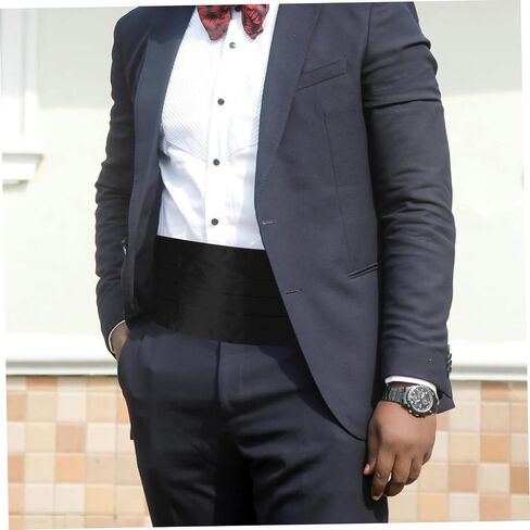 VALICLUD 3pcs Stylish Cummerbund: Adjustable Waistband For Tuxedo - Tea Party Men Suit Cummerbund Accessory - Waistband Accessory in Saudi Arabia