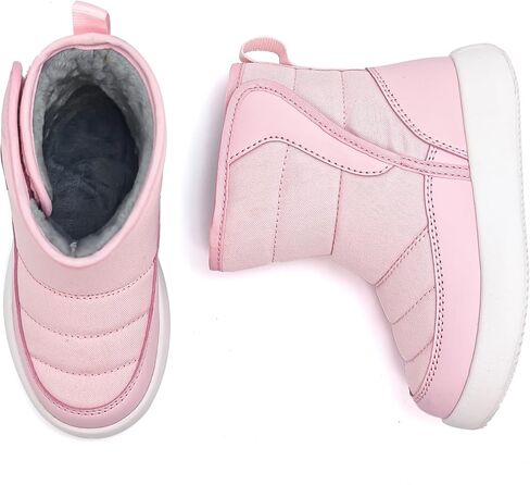 Umerigo Toddler Snow Boots Kids Girls Boys Winter Lightweight Waterproof Warm Fur Lined Boots for Toddler Little Kids in Saudi Arabia