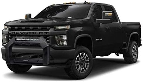 Black Horse Off Road Armour Bull Bar No skidplate Black Compatible with 20-24 GMC Sierra 3500 HD|20-24 GMC Sierra 2500 HD|20-24 Chevrolet Silverado 3500 HD|20-24 Chevrolet Silverado 2500 HD-AB-GM27-NL in Saudi Arabia