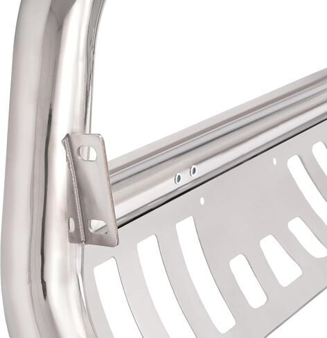 KUAFU Bull Bar Compatible with 2002-2005 Dodge Ram 1500 2500 3500, 2006-2009 Mega Cab Extended Crew, Front Bumper Brush Grille Grill Guard Push Bull Bar 304 Stainless Steel Polishing Silvery in Saudi Arabia
