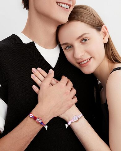 Spider Friendship Bracelets for 2 Matching Bracelets for Couples Best Friends Matching Spider Brace-lets for BFF Birthday Jewelry Valentine Day Gifts for Bestie GF BF in Saudi Arabia